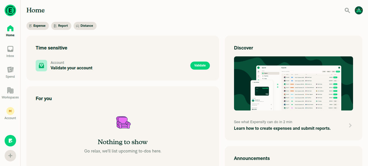 Search page opened