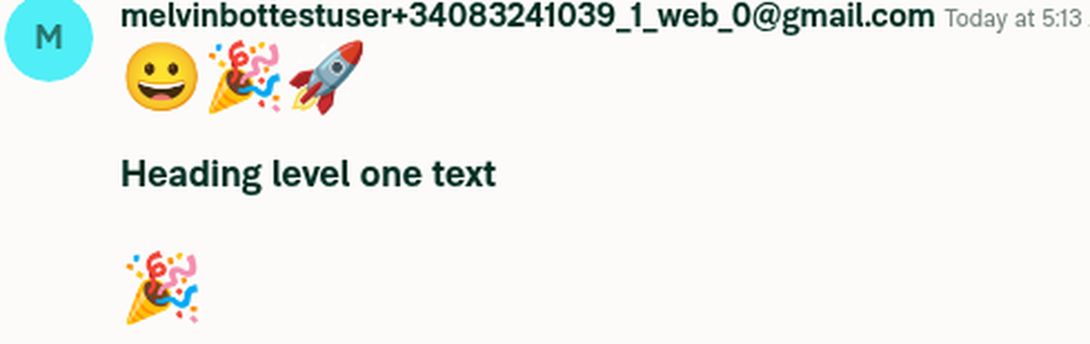 2x zoom on emoji-only messages and the heading