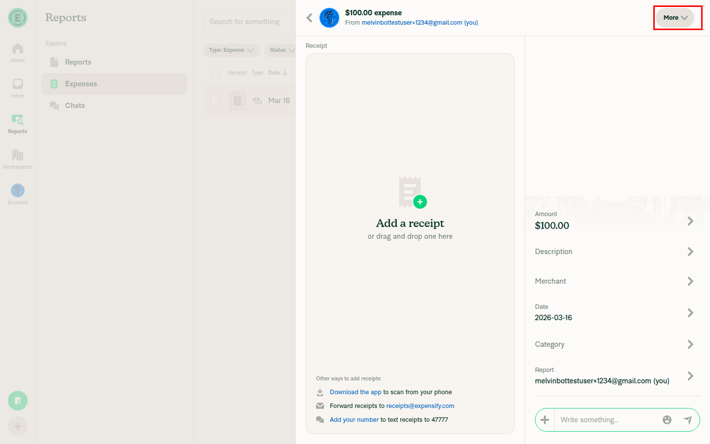 Header with children wrapper highlighted showing marginRight 8px