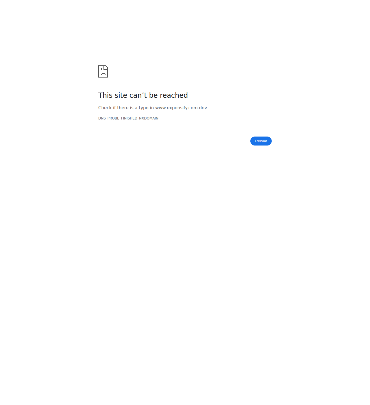 OldDot host unreachable in CI sandbox after redirect