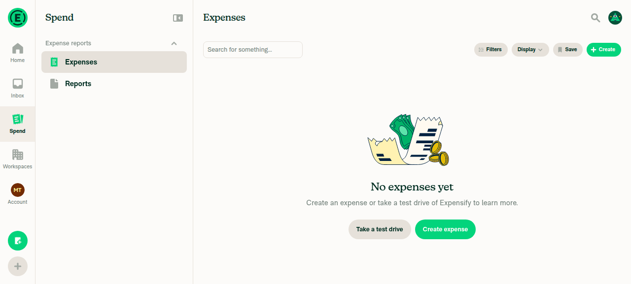 Expenses still selected after second round trip