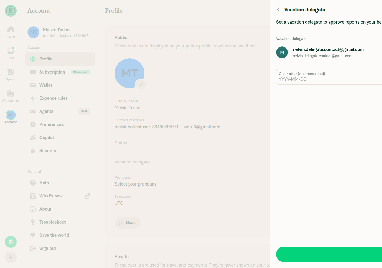 Form after picking a member, showing no Remove button yet
