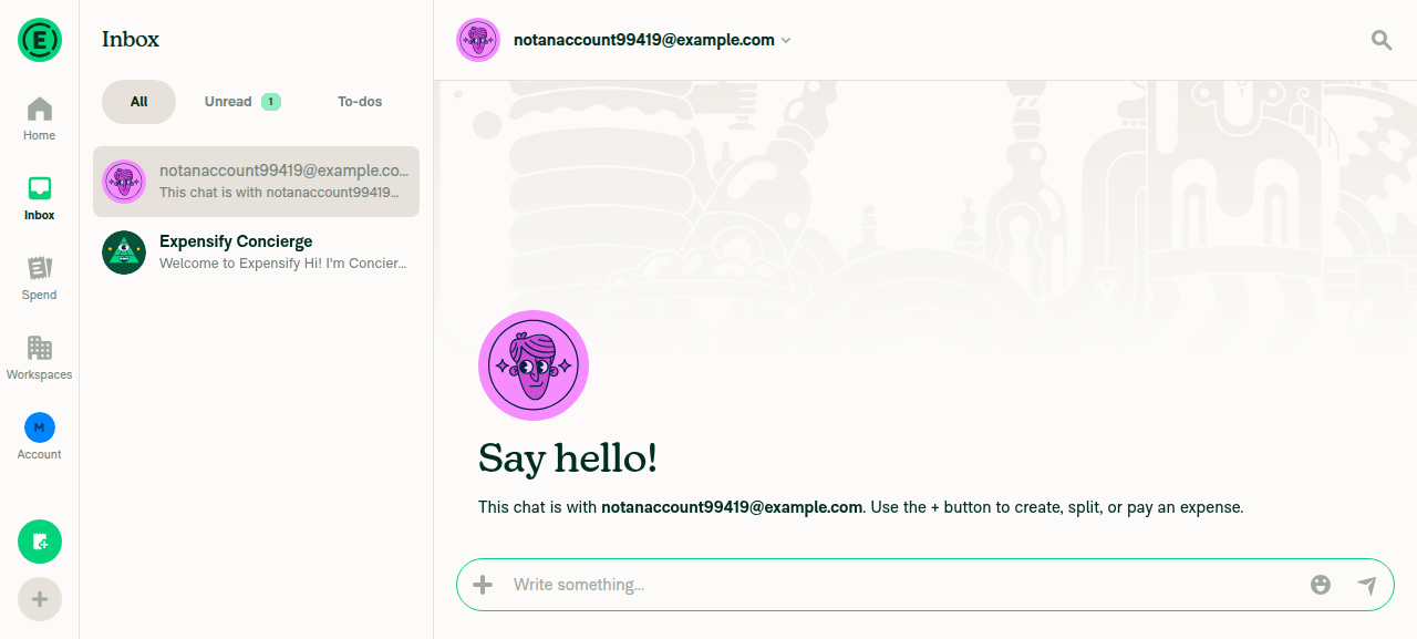 Chat opened with trimmed login