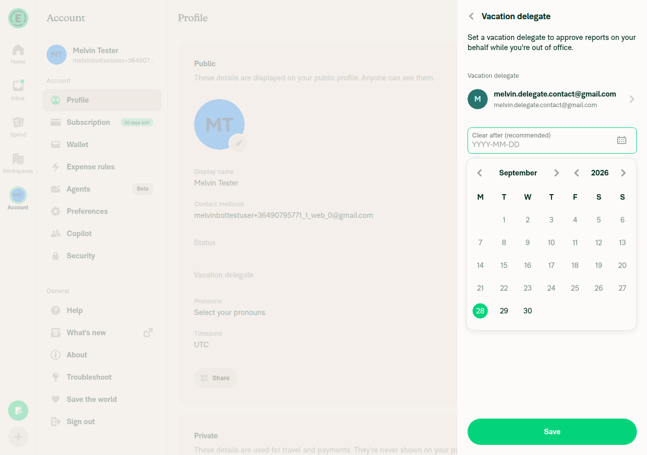 Date picker with all past dates disabled