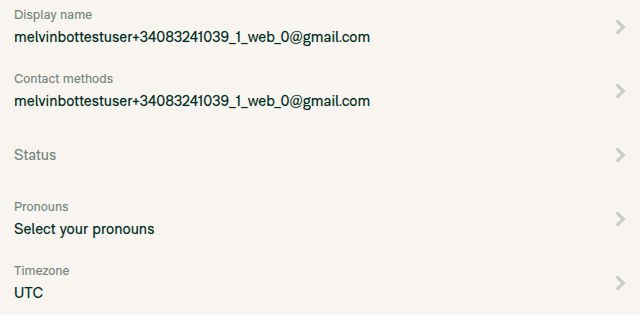 2x zoom on Display name label plus value vs the description-only Status row