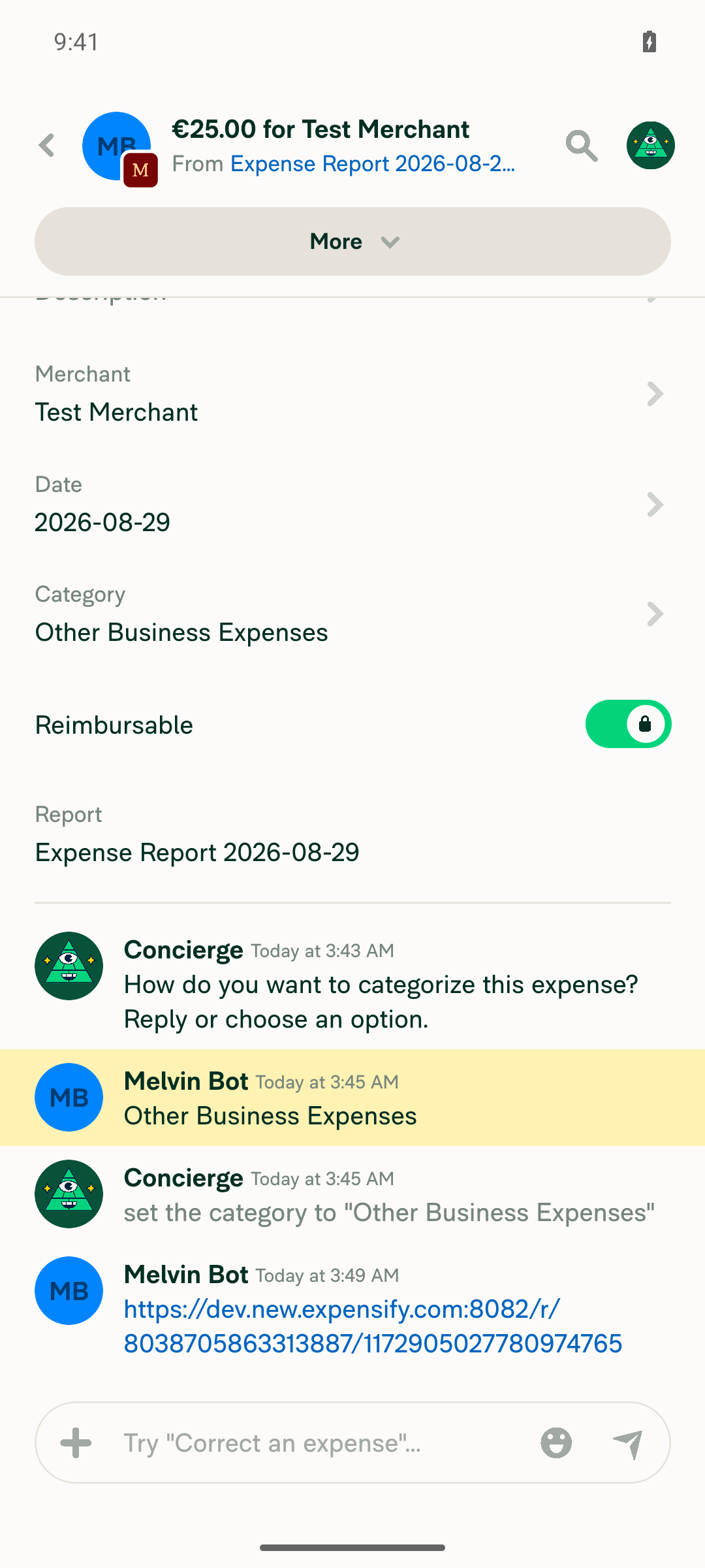 Message-specific thread link opens thread and highlights message, no redirect