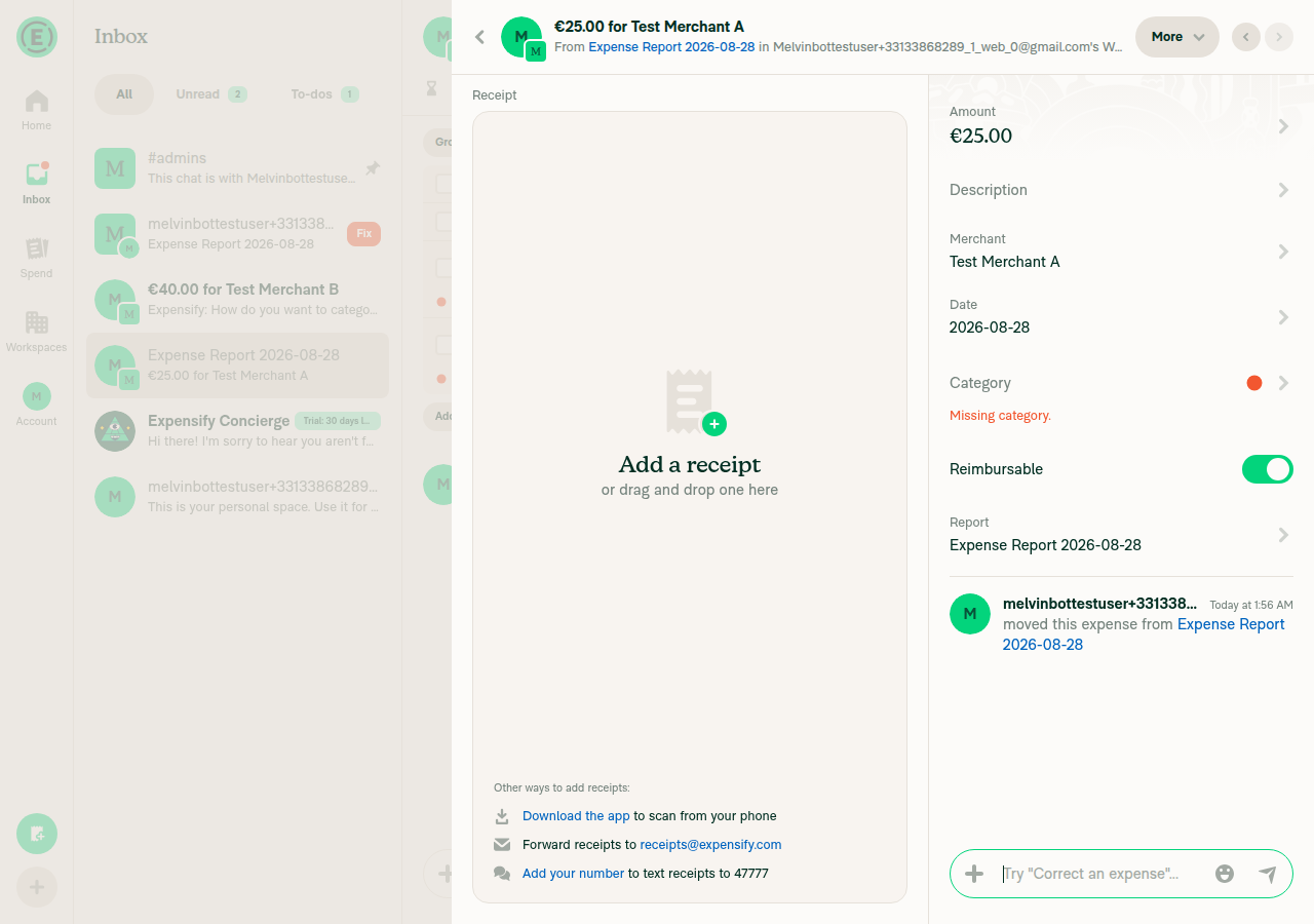 Hover attempt over the moved system message