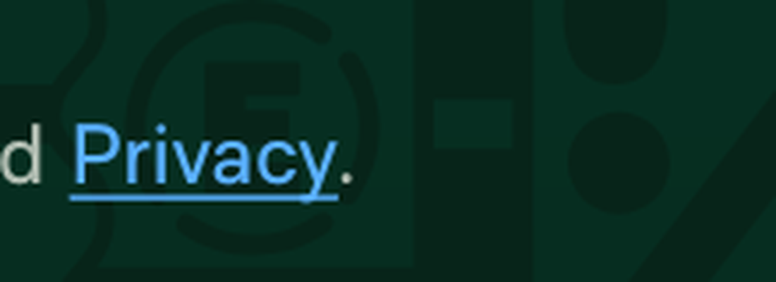 Zoomed 'Privacy' link showing full y descender and complete underline