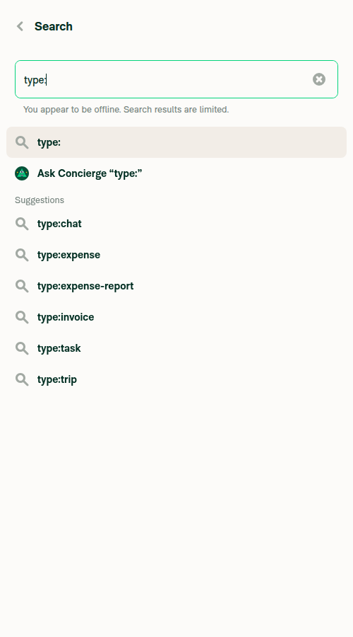 Search Router offline: last row clears the offline indicator