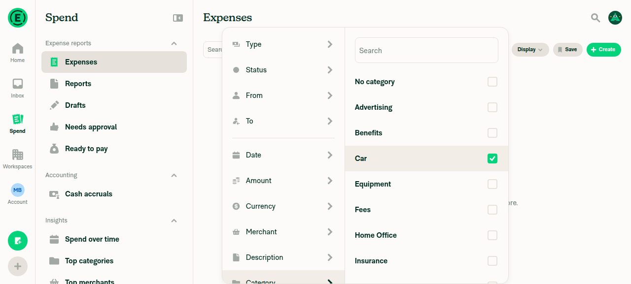 After selecting Car - list unchanged, no scroll jump