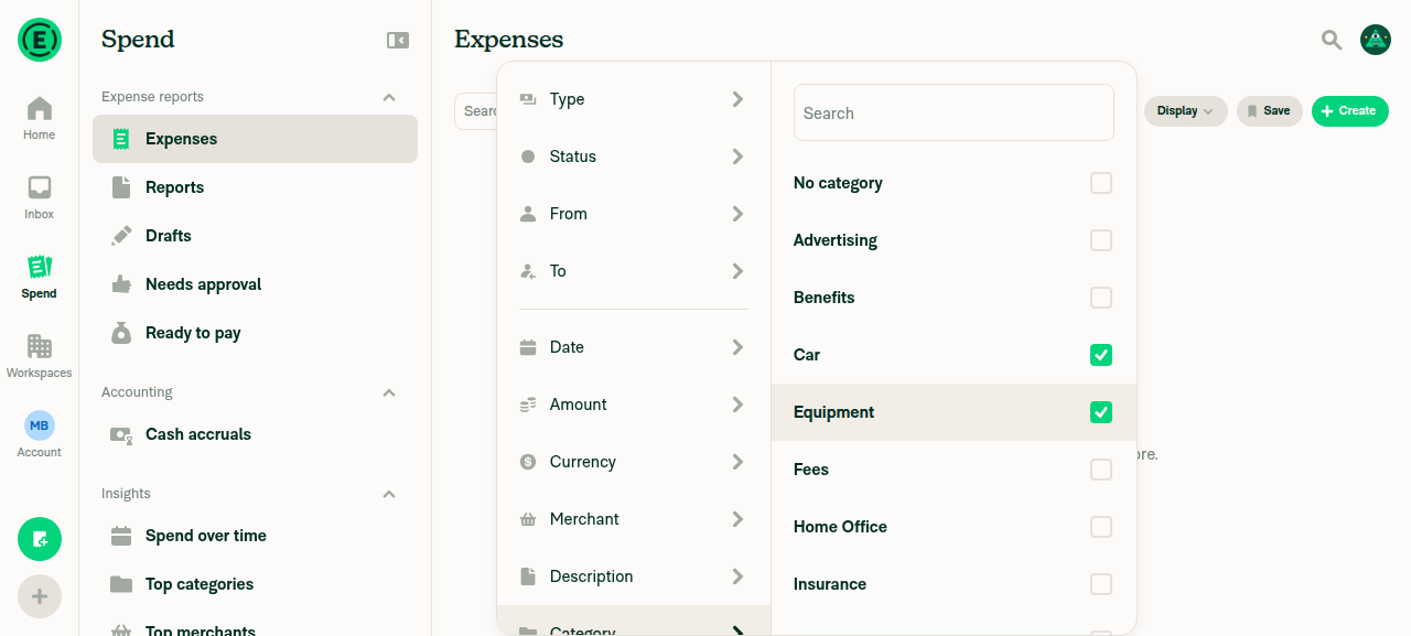 After selecting Equipment - list unchanged, no scroll jump