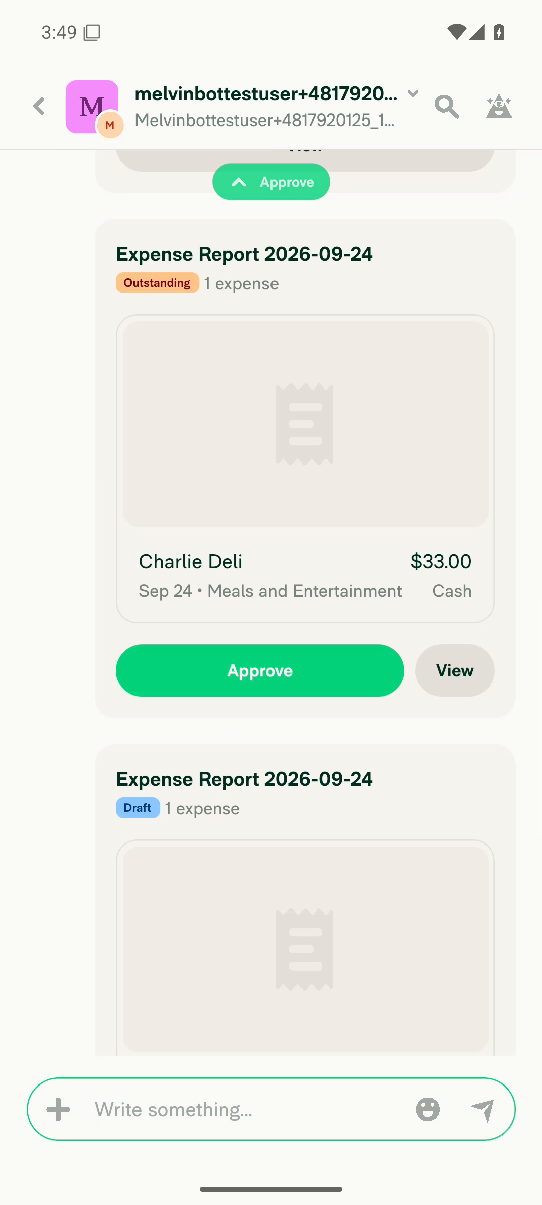Next frame after pill tap: already at $33 Charlie Deli target