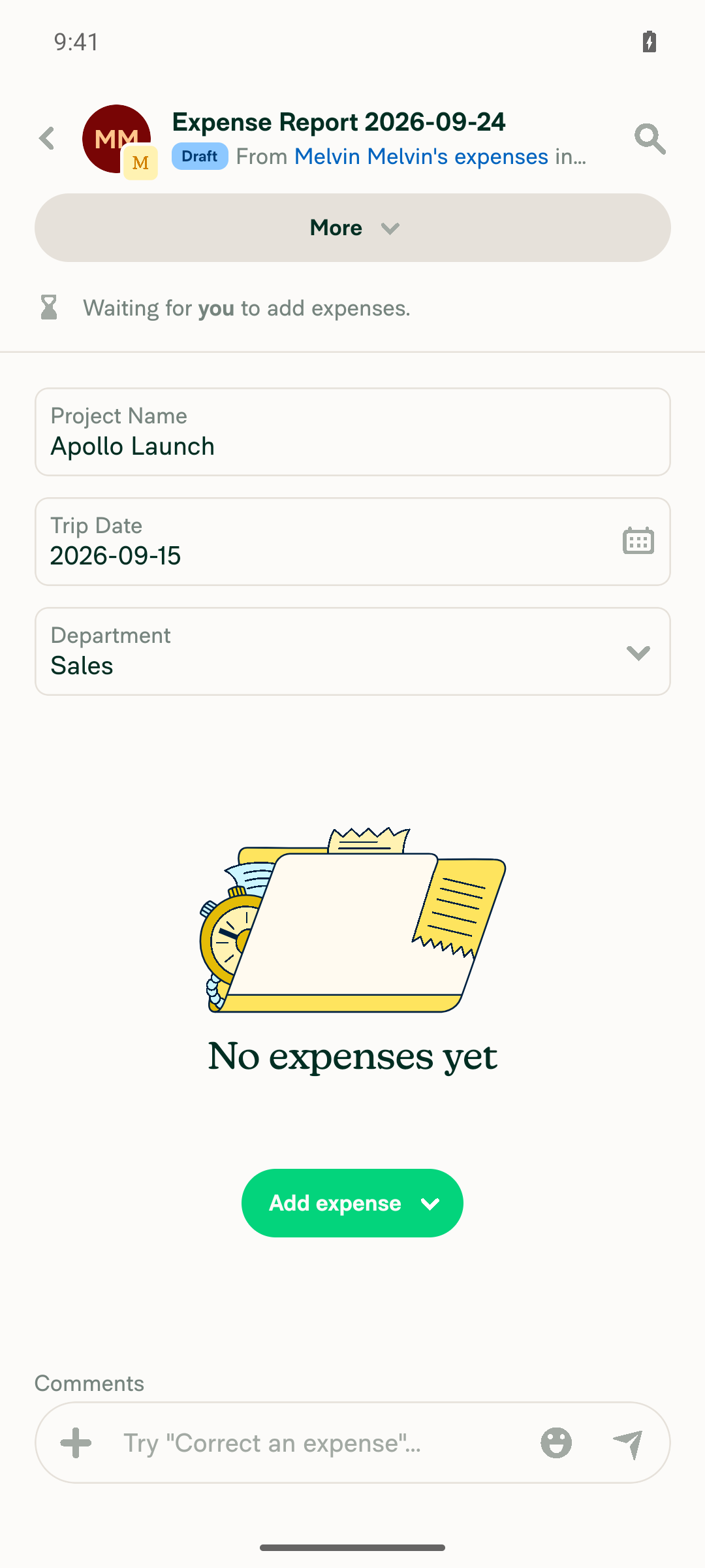 Dropdown field saved as Sales after selection