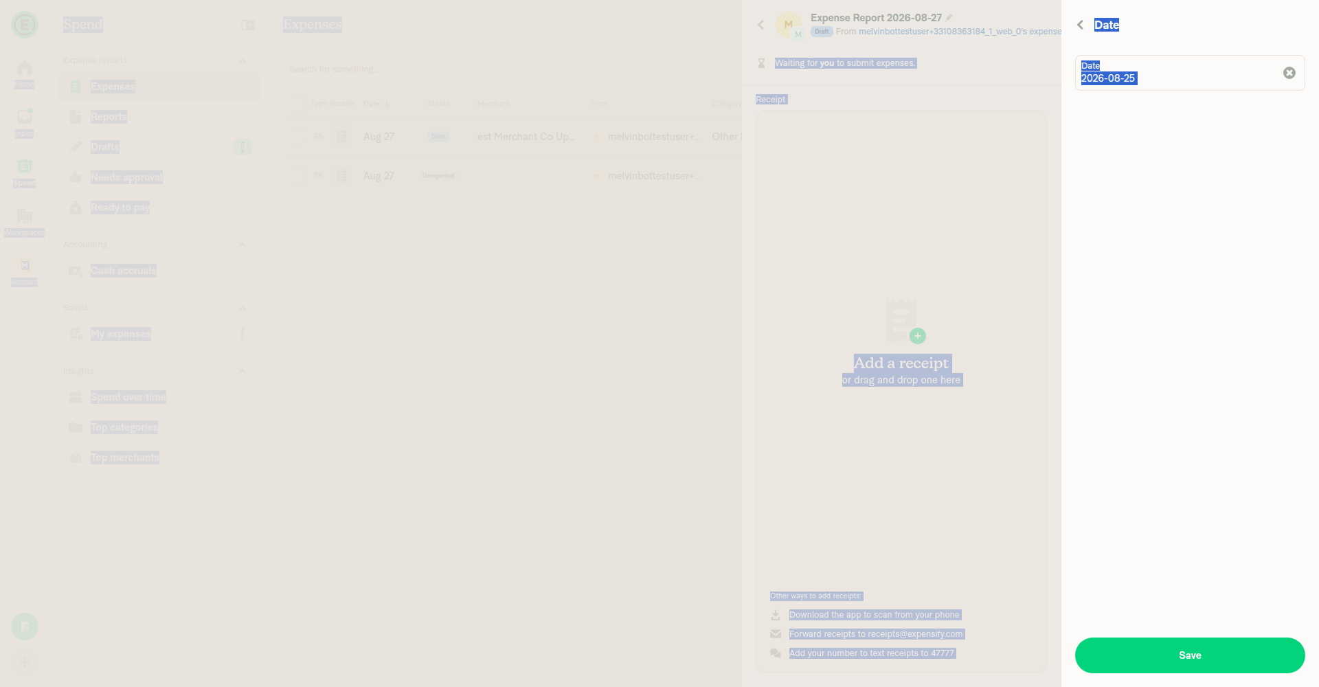 Date inline edit calendar picker