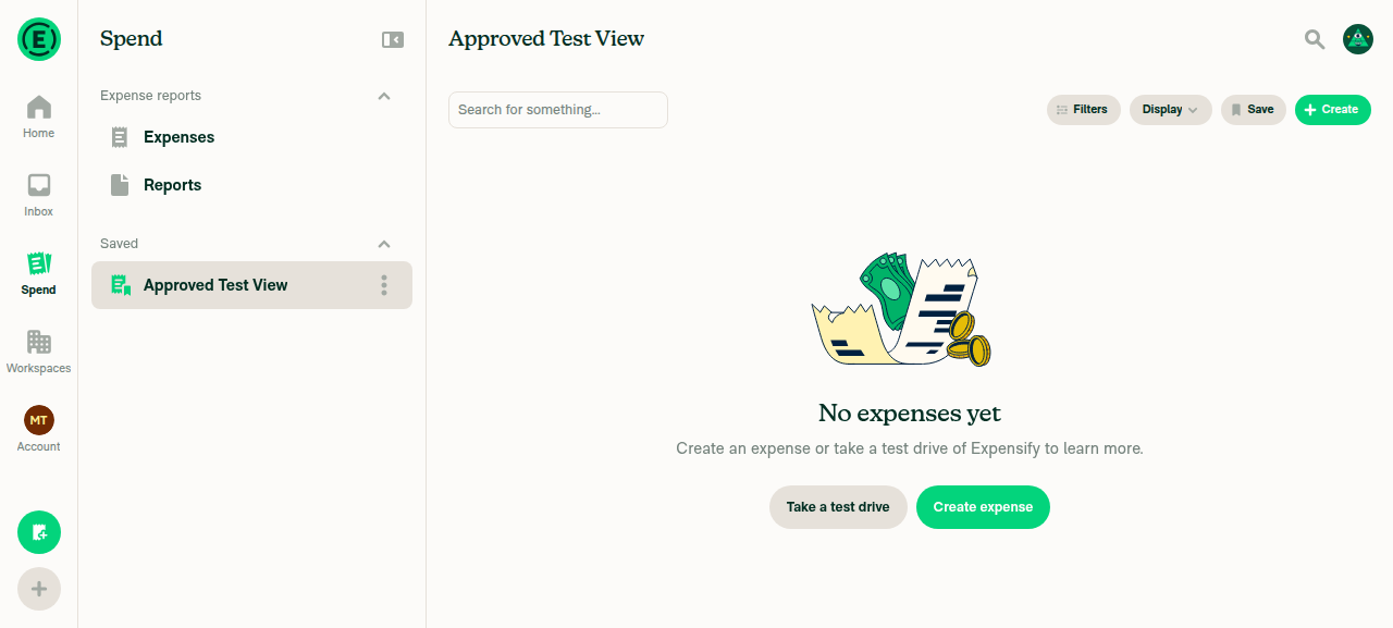After Reset filters gone but header and sidebar still show Approved Test View