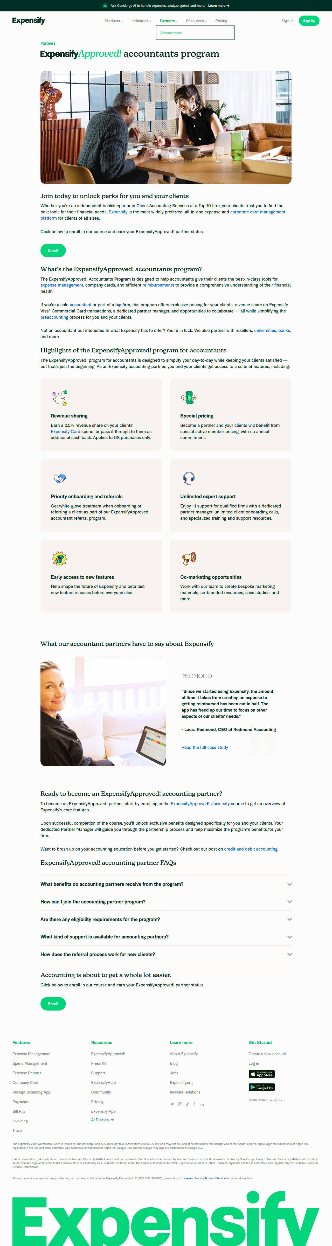 Browser navigated off the app to the public expensify.com marketing page