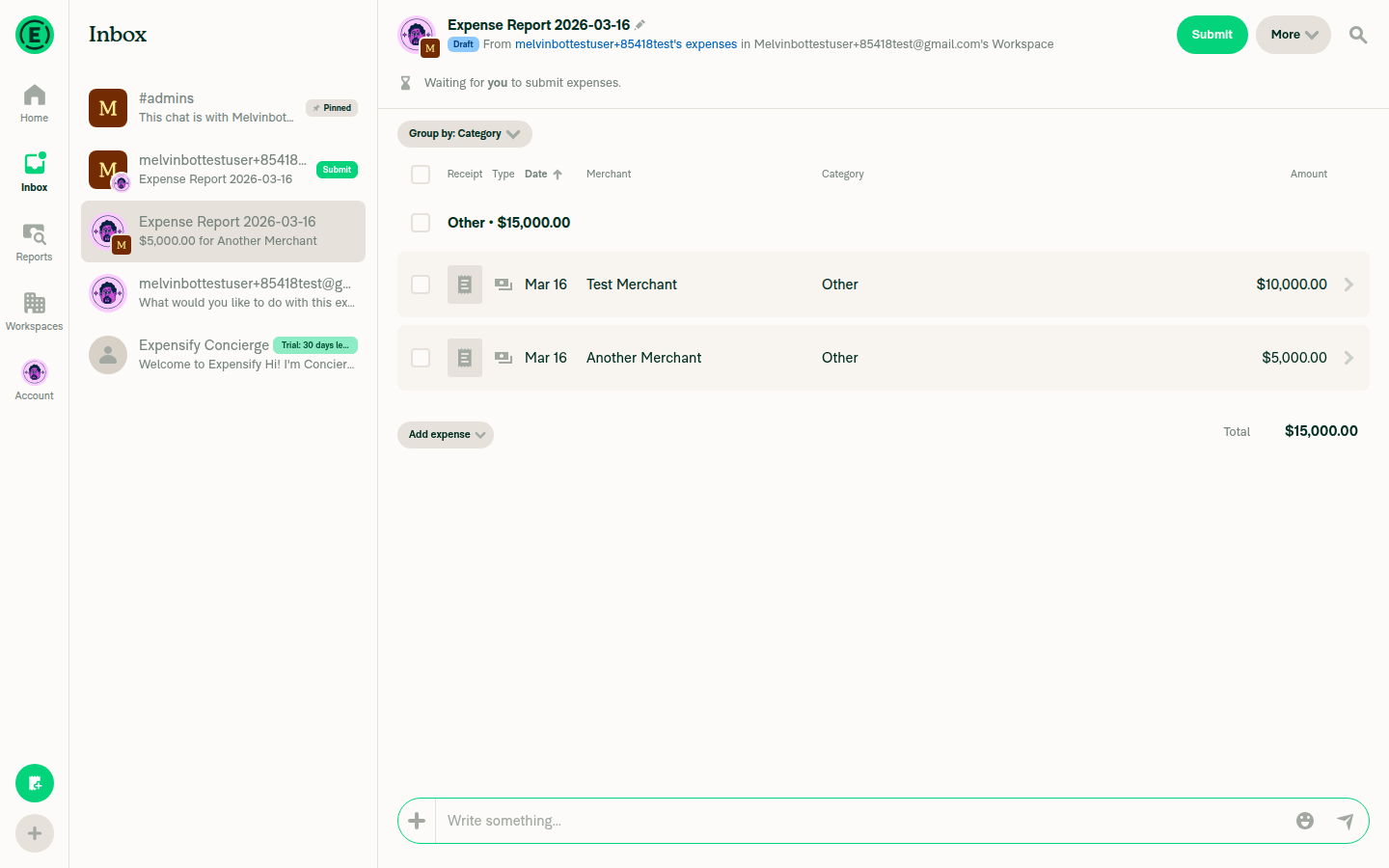Wide layout 1440px - More button inline in header with 8px margin